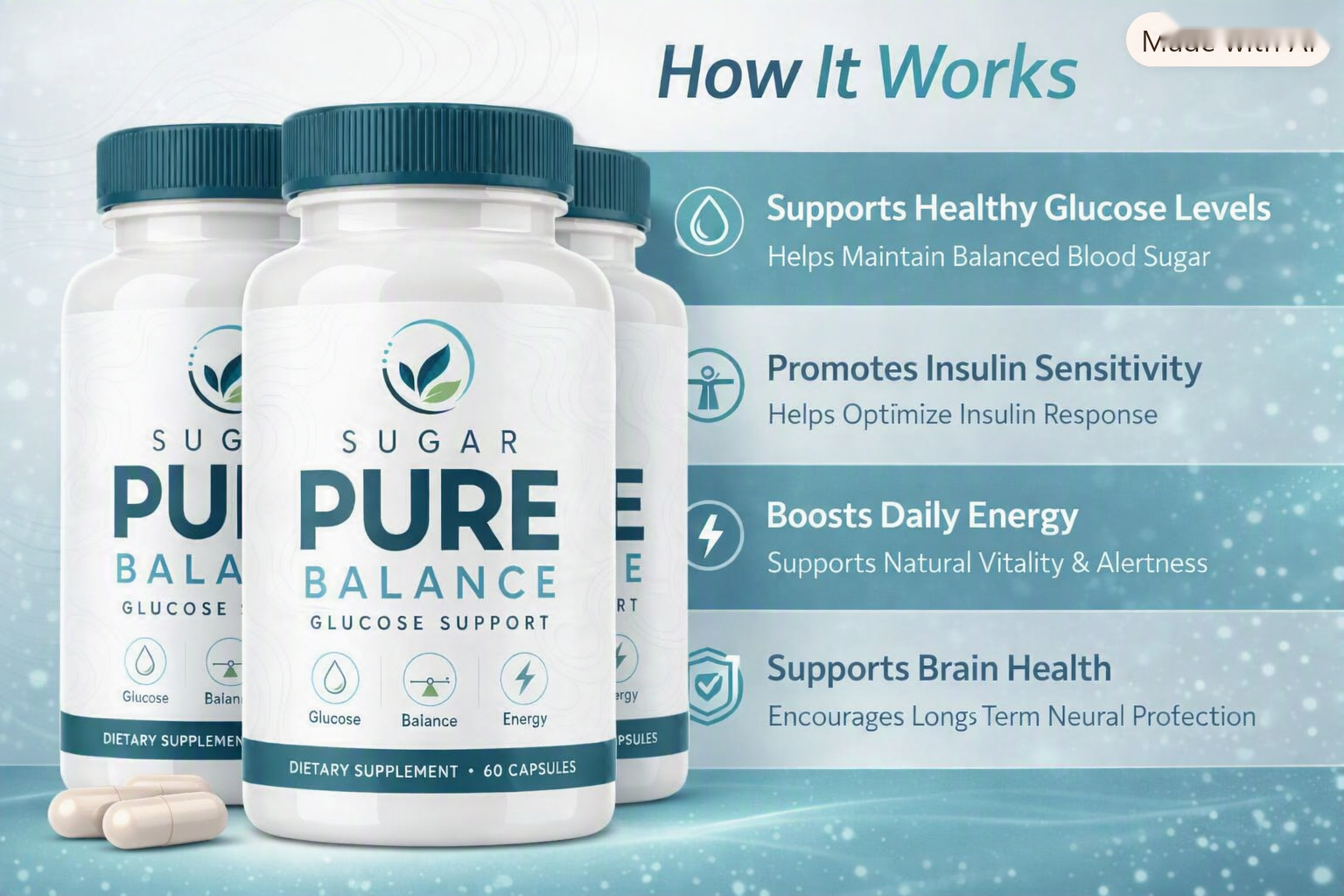 How Sugar Pure Balance works — 4 glucose pathways